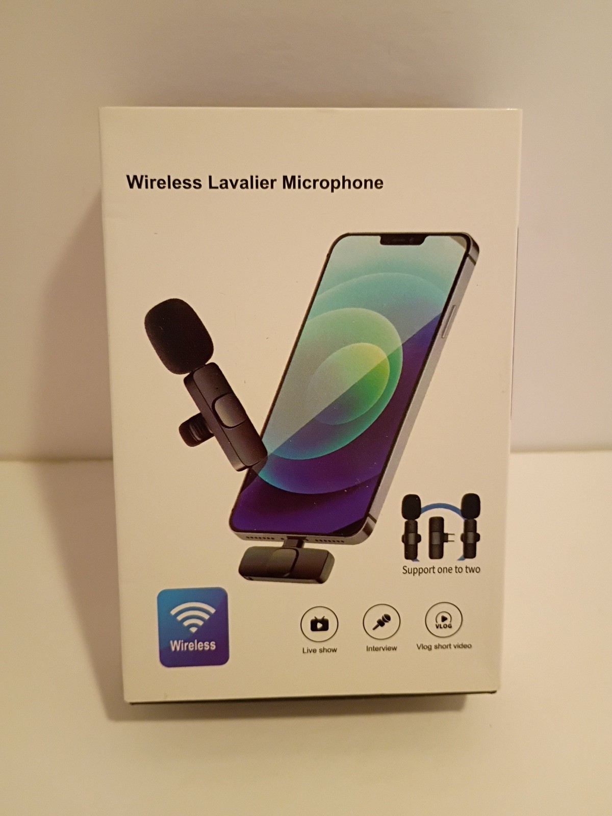 Wireless Lavalier Microphone for Type-C Port, Plug and Play Lapel Clip-on Mini,