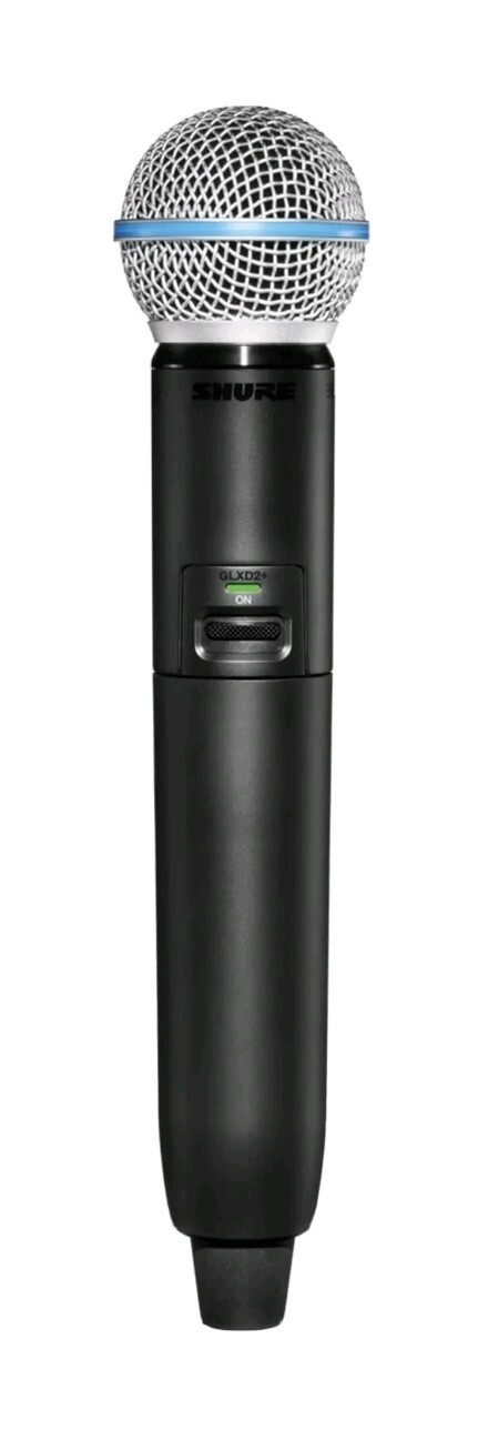 Shure GLXD24+/SM58 Dual Band Vocal System w/SM58 Microphone and GLXD4+ Receiver