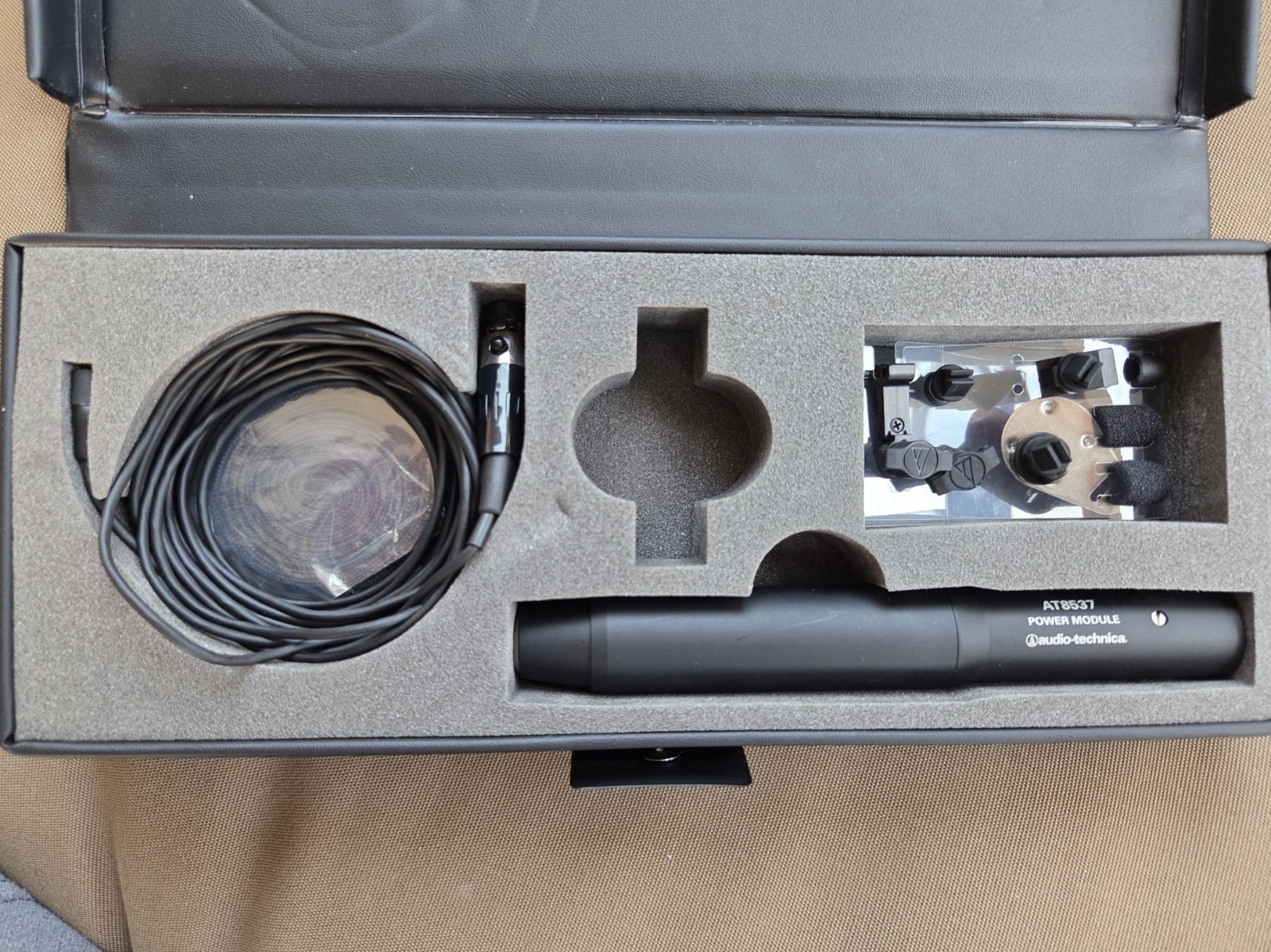 Audio-Technica AT899 Lavalier Microphone w/ AT8537 Phantom Power Module Kit