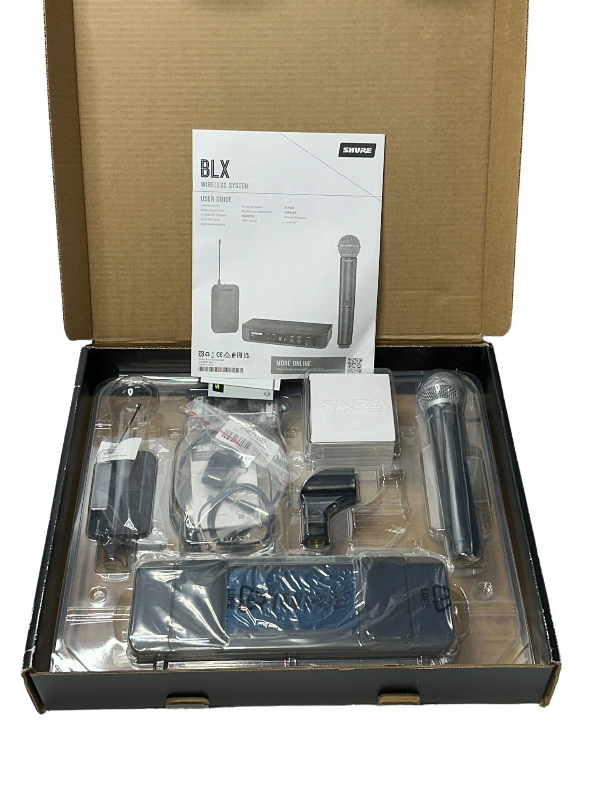 Shure BLX1288/P31 UHF Dual Channel Wireless Combo System H9 Receiver Authentic