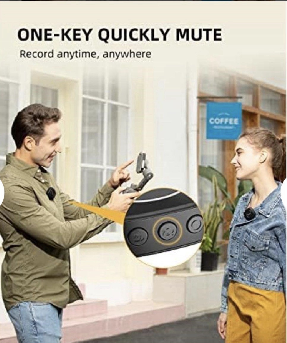 maono Wireless Lavalier Microphone System for iPhone Plug and Play Auto Pairing