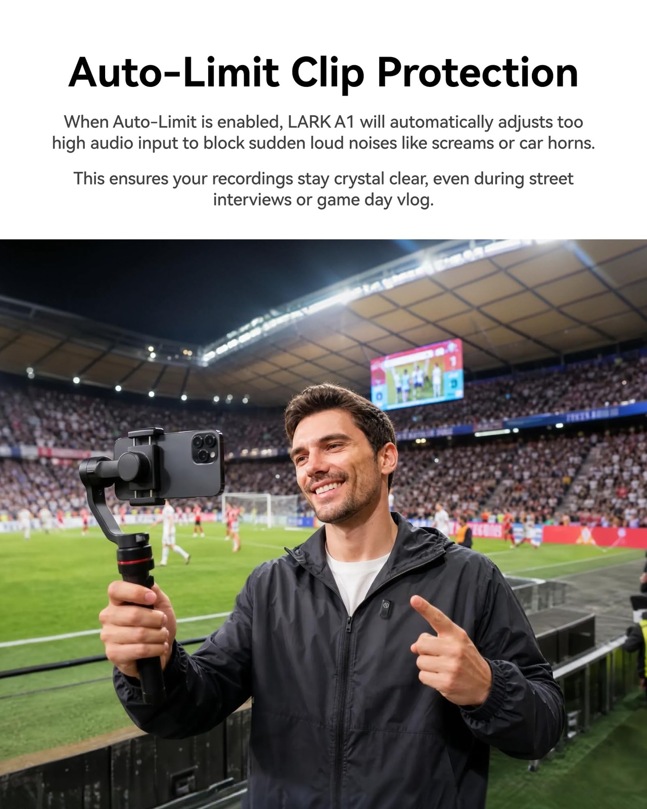 Lark A1 Wireless Microphone for iPhone & Android, 48kHz/24-bit Studio Audio, …