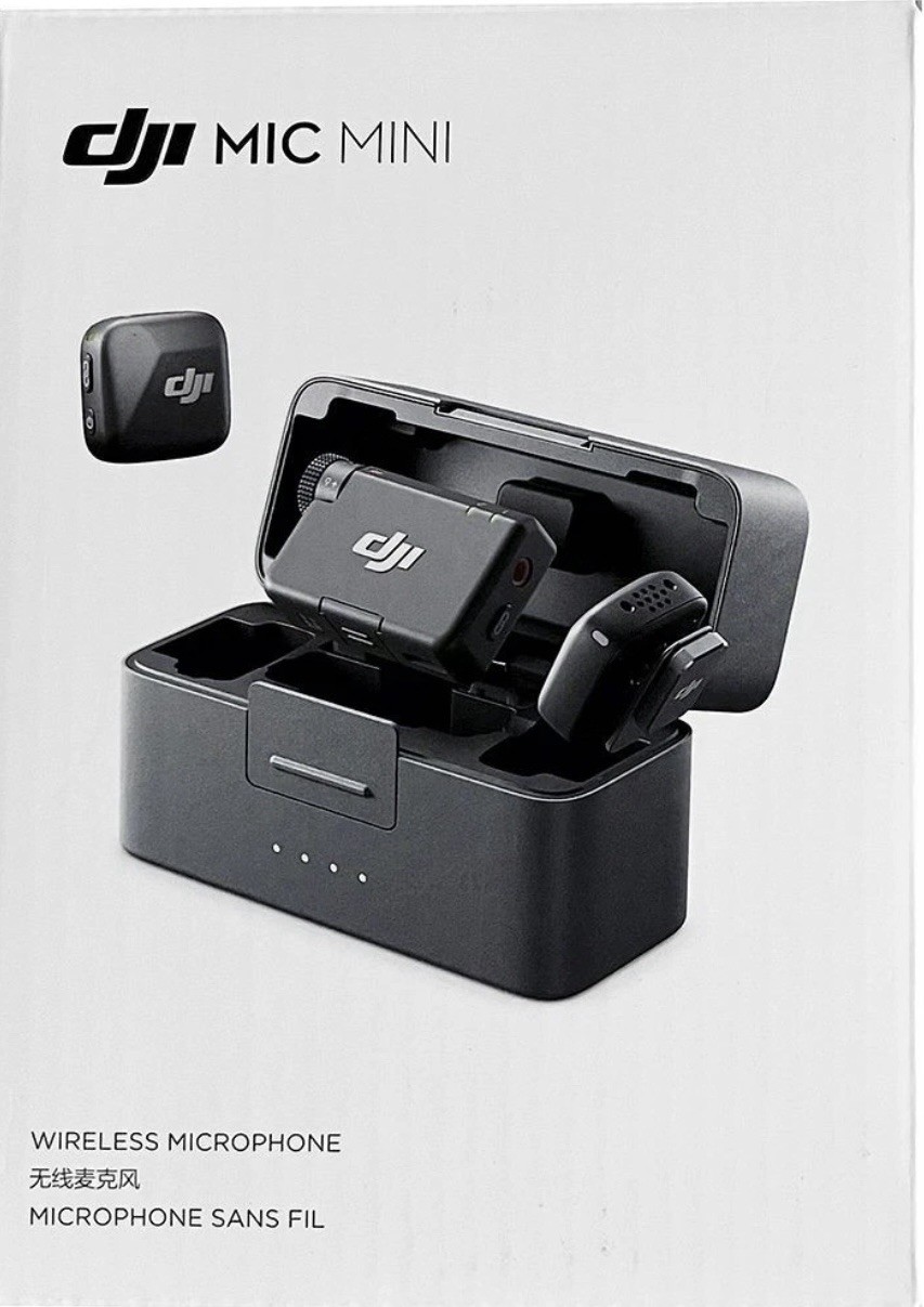 DJI Mic Mini (2 TX + 1 RX + Charging Case) Wireless Microphone System (Black)