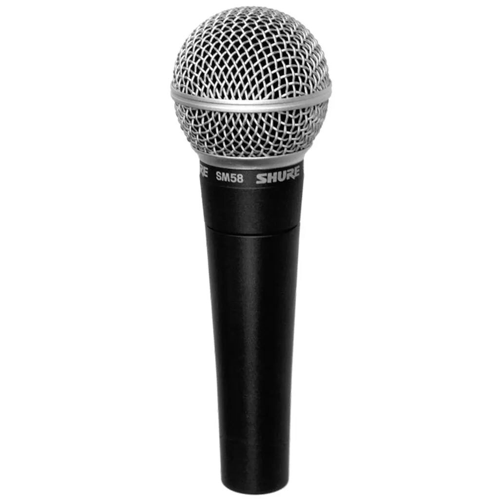 Shure SM58 Cardioid Dynamic Vocal Microphone with Stand Adapter and Bag