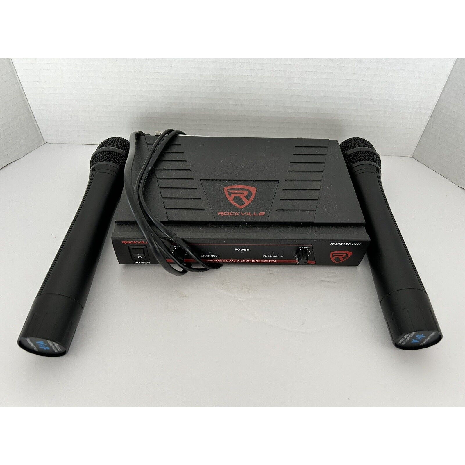 Rockville RWM1201VH VHF Wireless Dual Hand Held Microphone Mic System