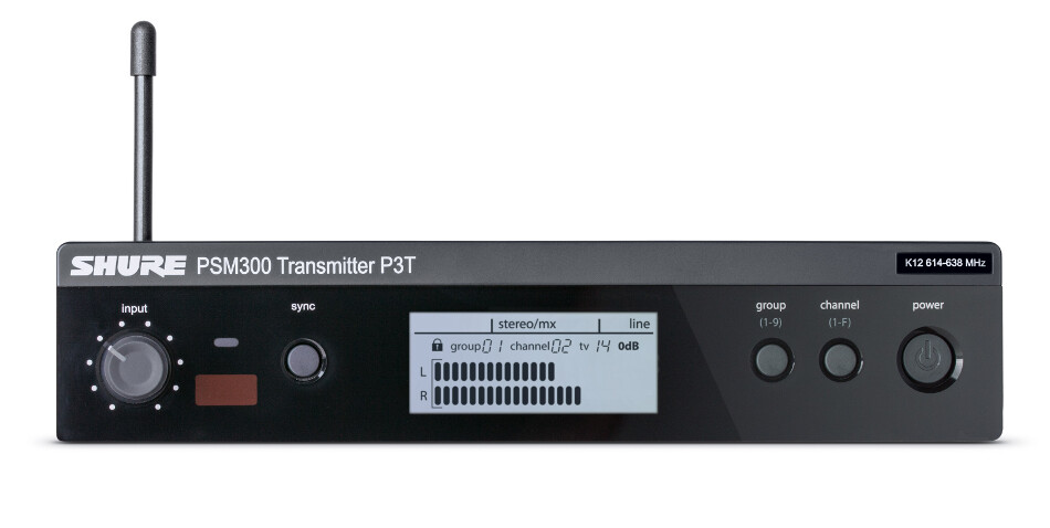 Shure P3T Wireless Transmitter for PSM 300 In-Ear Monitor System J13