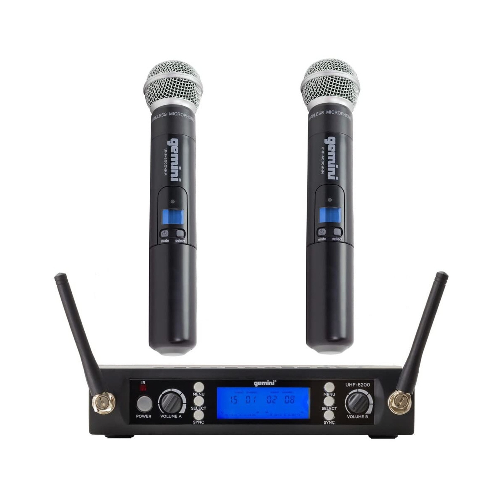 Gemini Sound Pro Dual Wireless Microphone System, Professional Handheld Long …