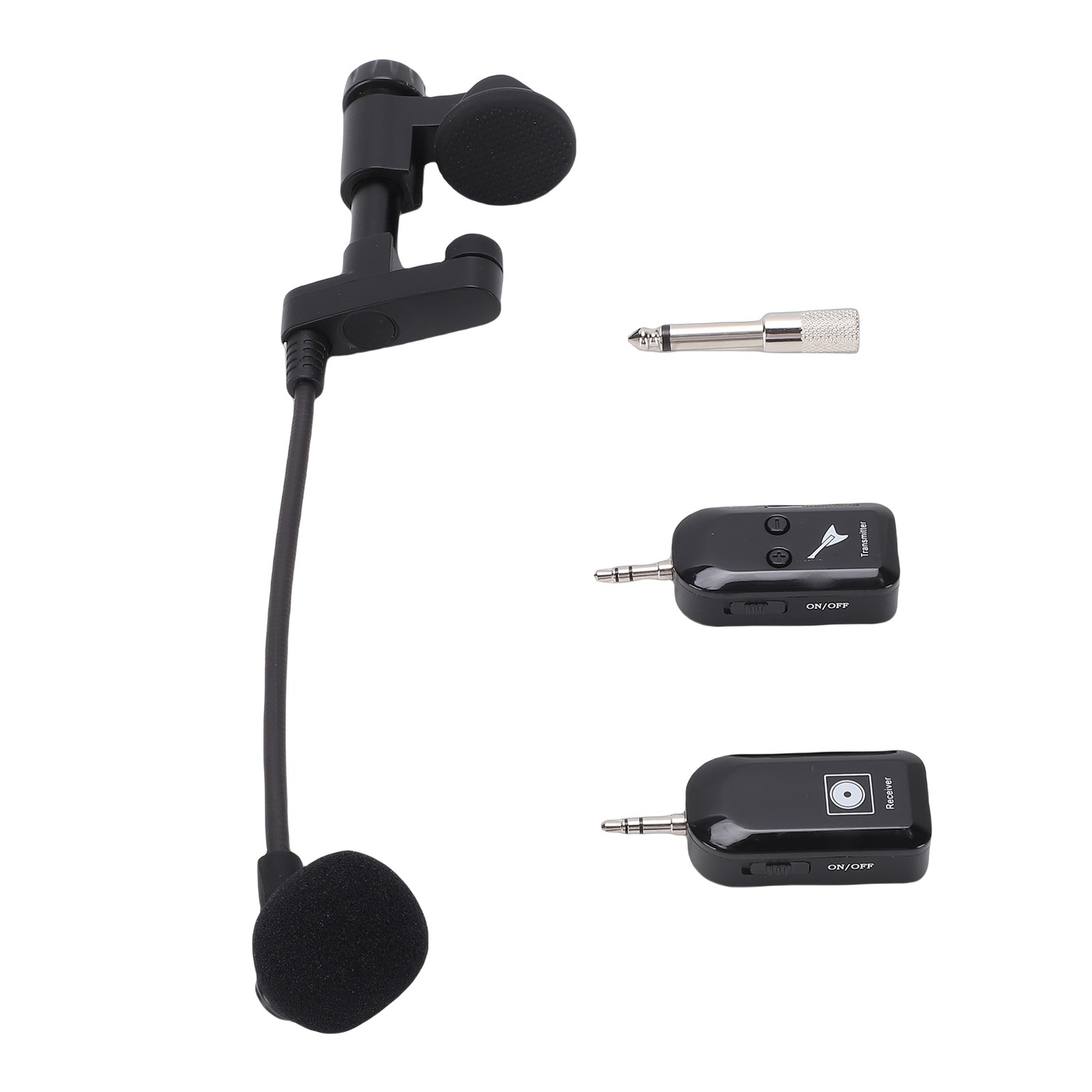 Wireless Instrument Microphone 2.4G Violin Cello Guitar Clip On Condenser Mic