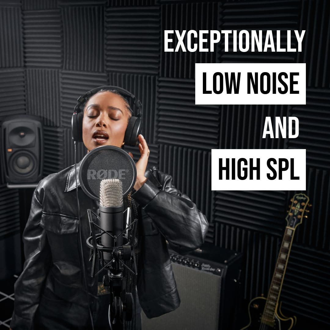 RØDE NT1 Signature Series Large-Diaphragm Condenser 50.608 cm³, Black