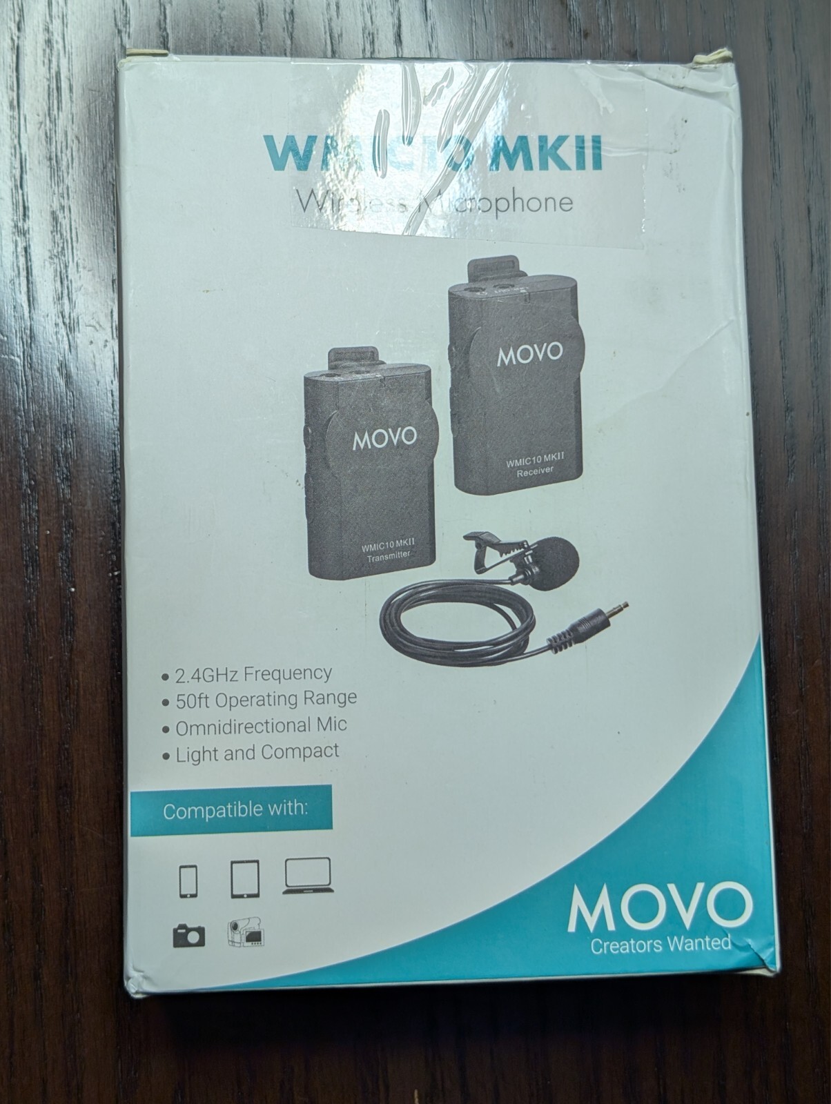 Movo WMIC10 Mark II 2.4GHz Wireless Lavalier Microphone System
