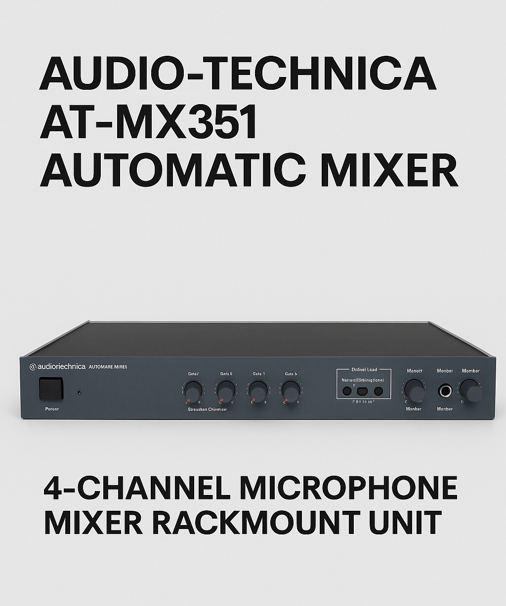 Audio-Technica AT-MX351 Automatic Mixer 4-Channel Microphone Mixer – Tested