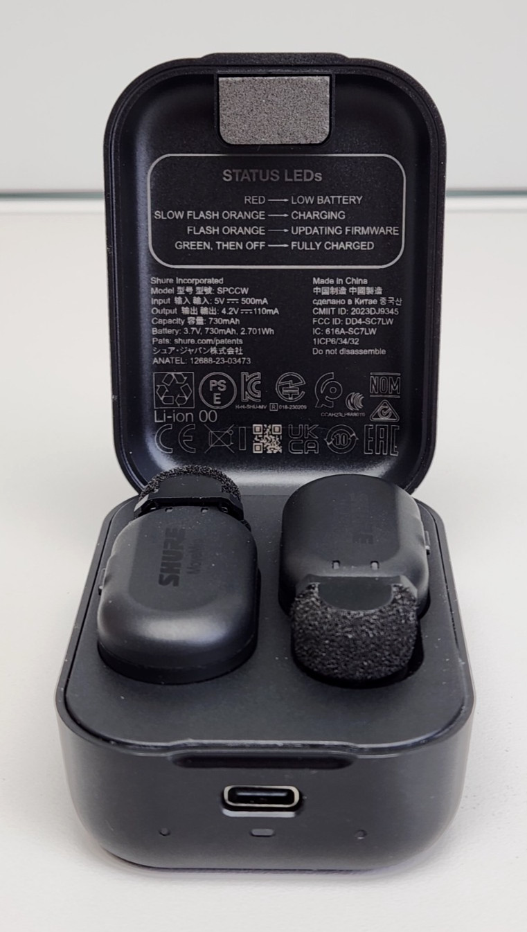 Shure MoveMic Two MV-TWO-Z7 2-Channel Wireless Lavalier Microphone System Black