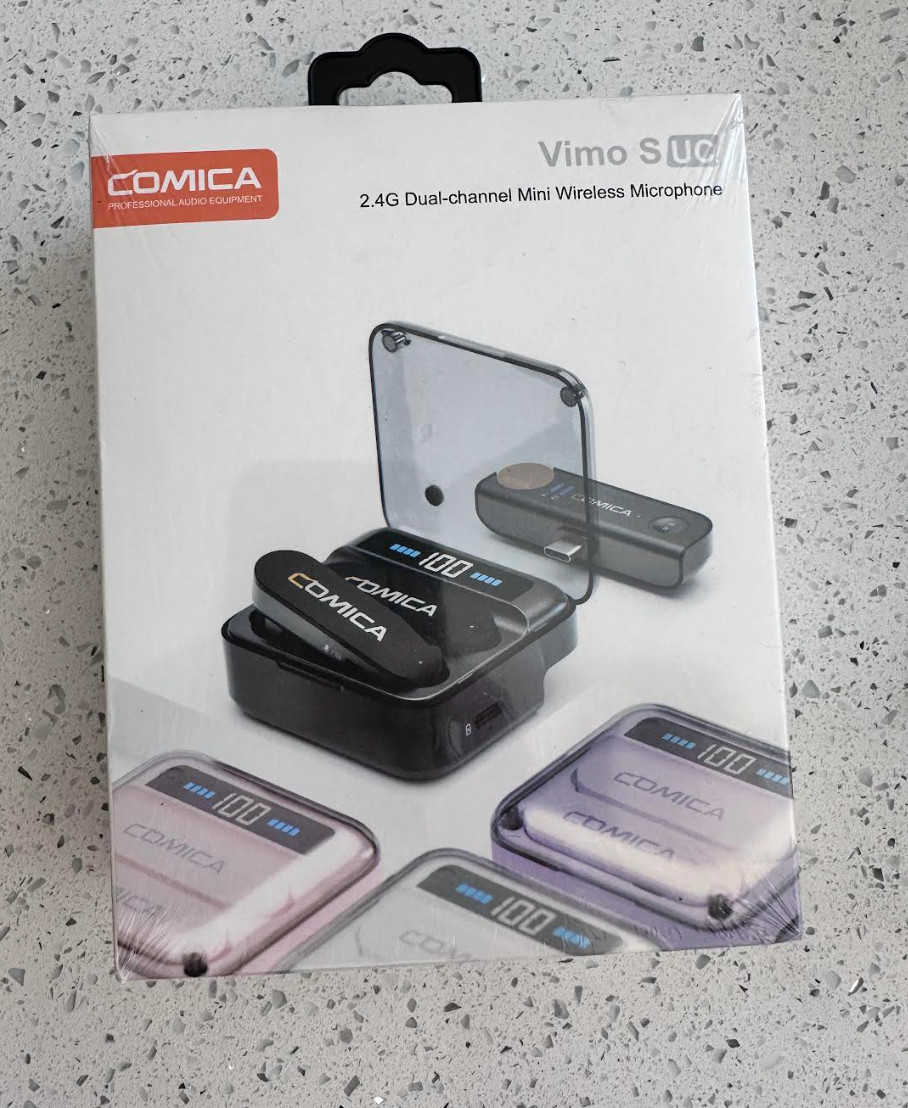 Vimo S UC Wireless Microphone for Android, Noise Cancellation, 656′ Range, 15…