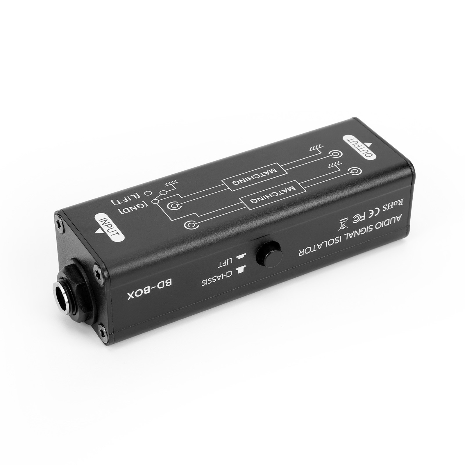 Sound Signal Isolator 6.5mm Interface Eliminates Noise Aluminum Alloy For M XGQT