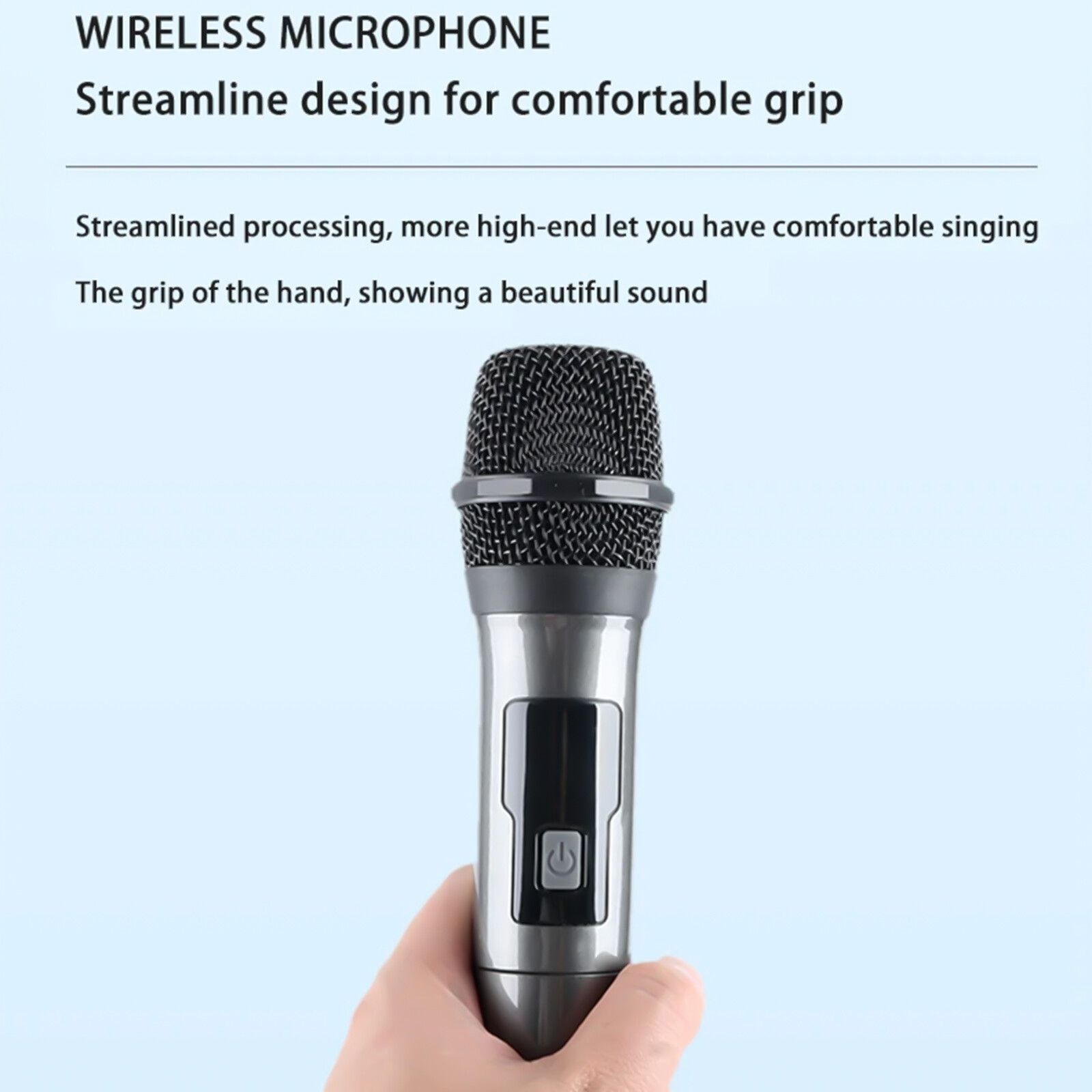2PCS Professional VHF Wireless Microphone Handheld Mic System Karaoke w/Receiver