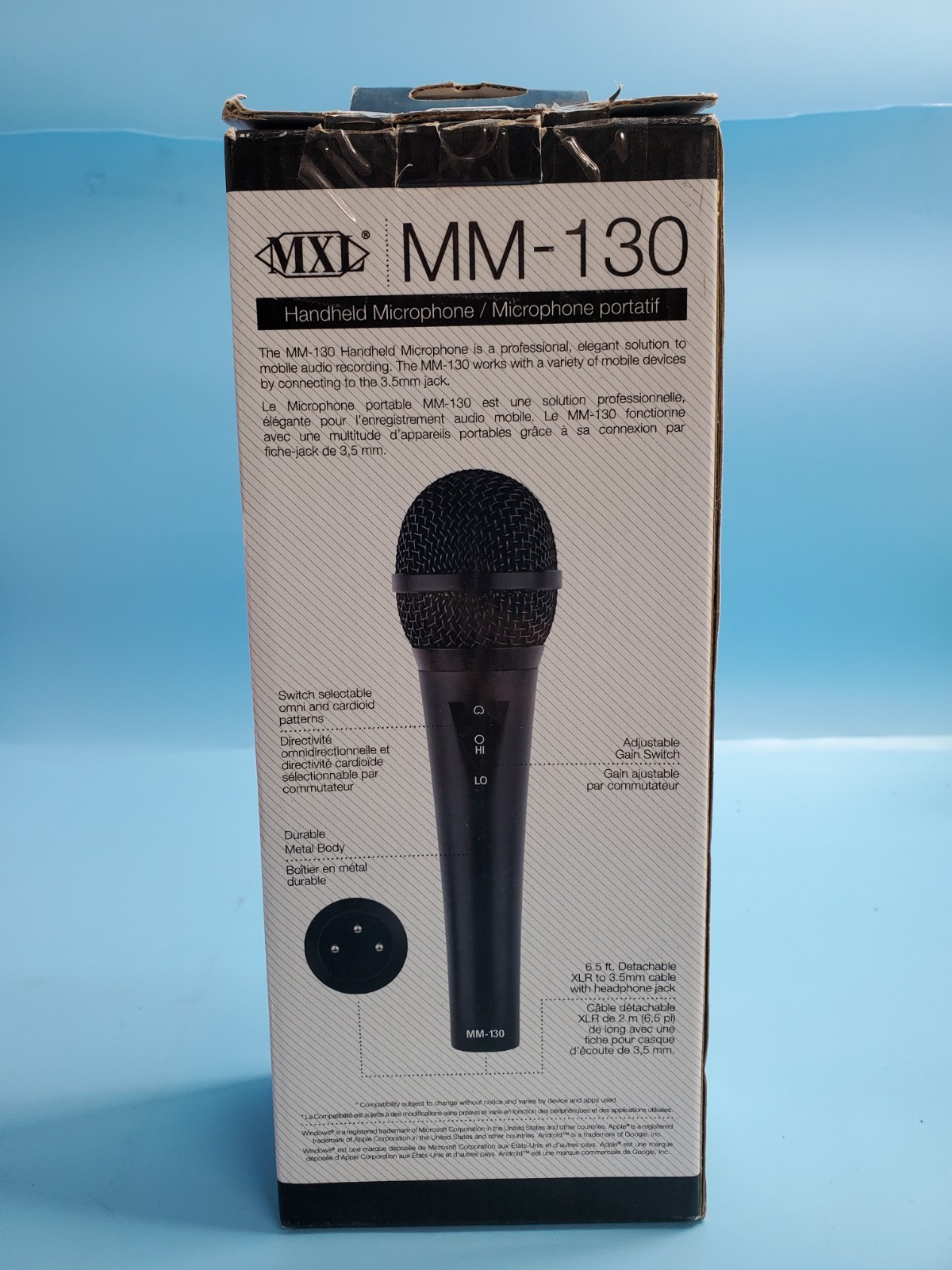 MXL MM-130 Electret Condenser Omni/Cardioid Handheld Microphone