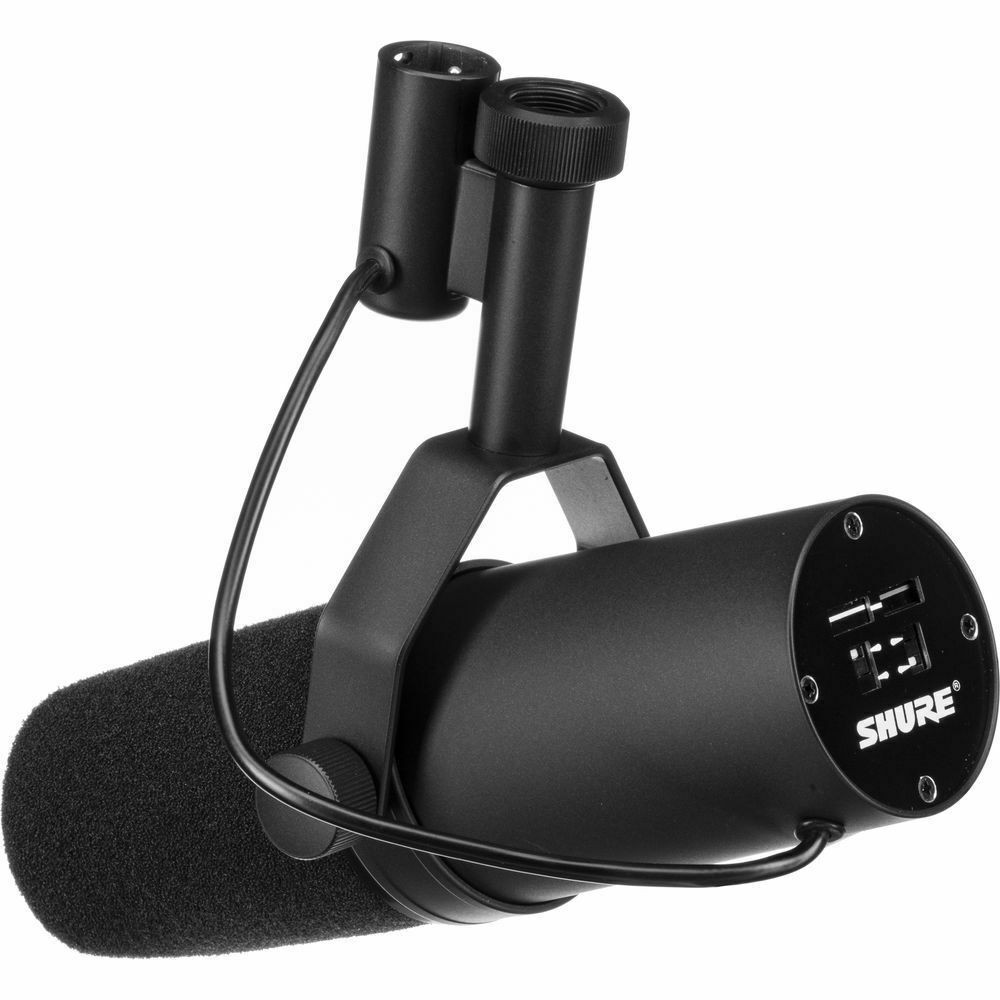 Shure SM7B Dynamic Studio Microphone for Voiceovers, Podcast, Music Recording