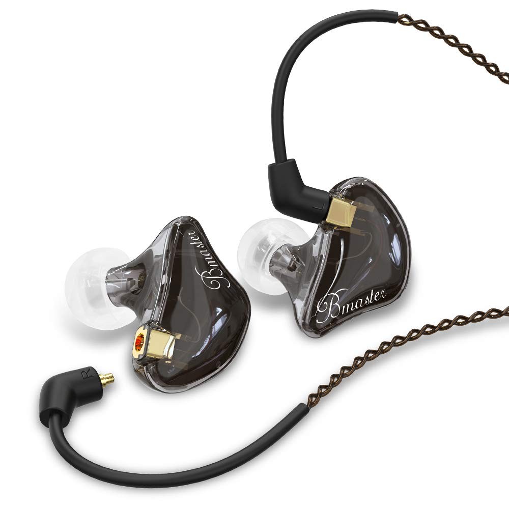 Triple Driver in Ear Monitors BASN Bmaster in-Ear Headphones with Silver-Plated