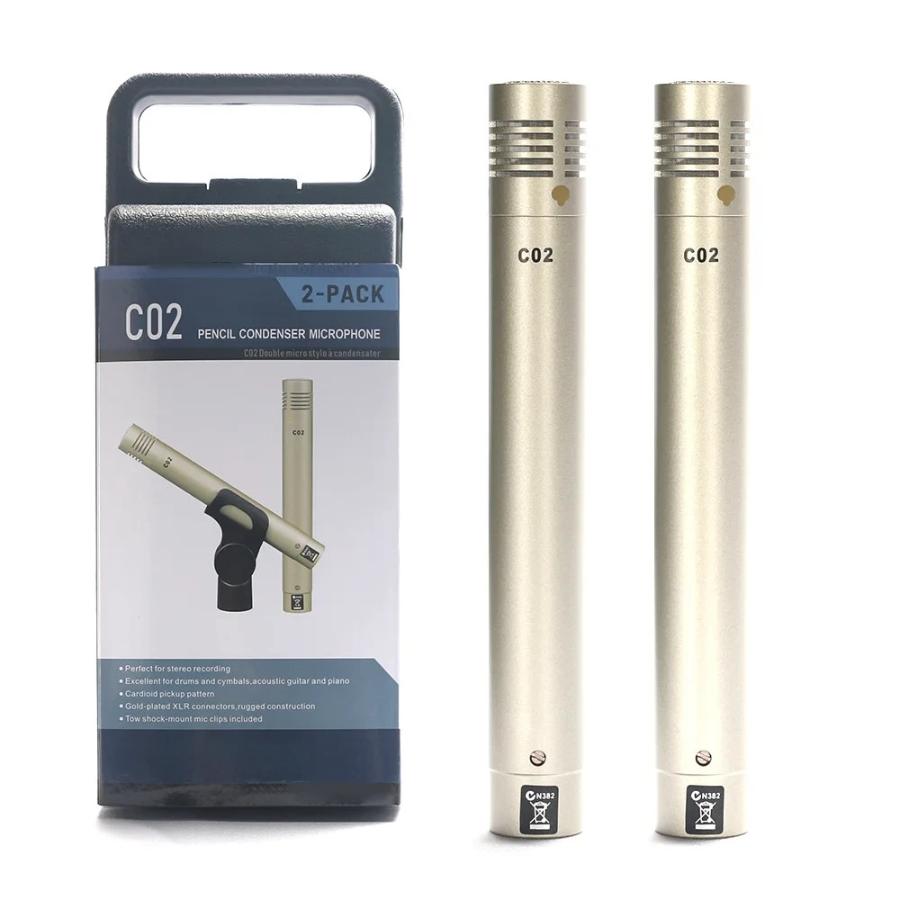 Samson pair C02 Pencil Condenser Microphone For Instrument/DialogRecord freeship