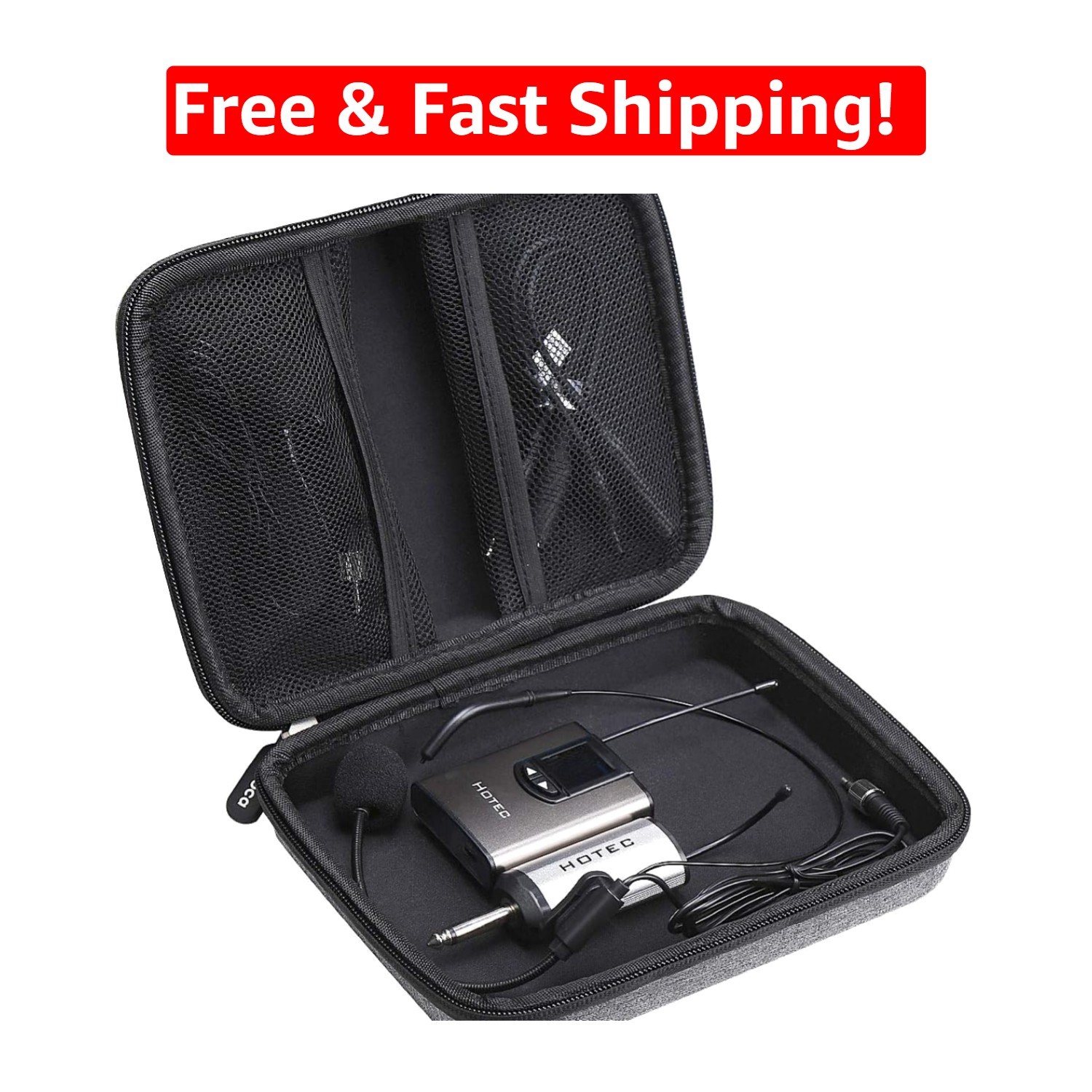 Hand Grip Microphone Storage Case – Shockproof, Lightweight & Durable Protection