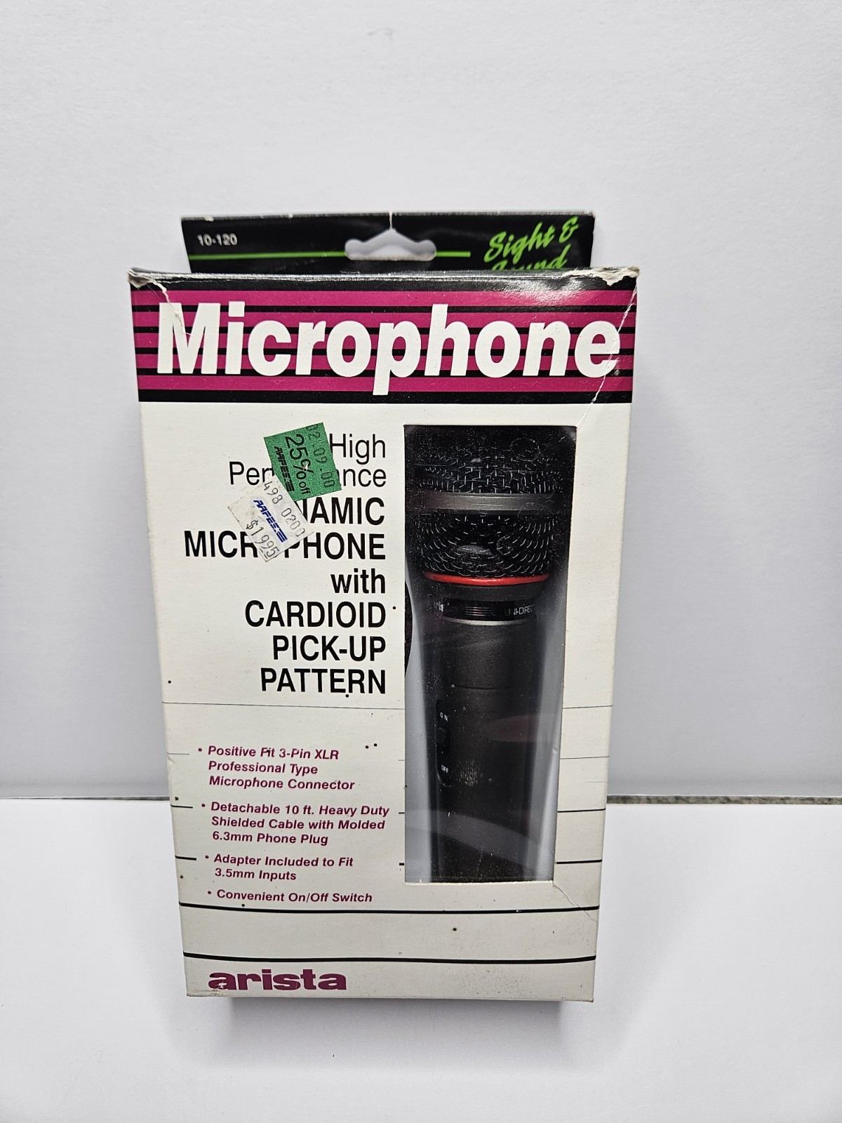 Arista High Performance Dynamic Unidirectional Microphone w/ Cardioid Pick Up