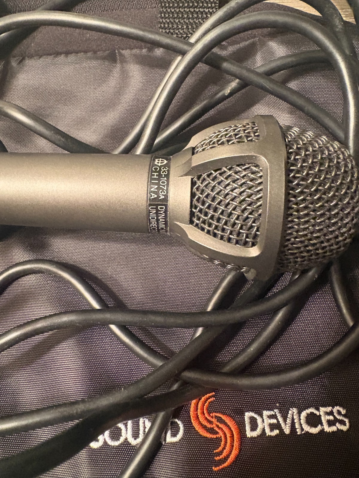 Vintage Realistic Dynamic Microphone corded 33-1073a