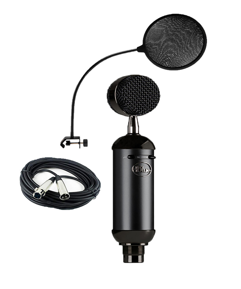 Blue Blackout Spark SL,Mic Clip,XLR cable and Pop Filter-AUTHORIZED SELLER