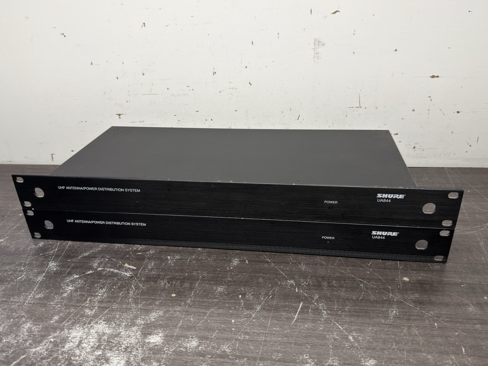 Lot Of 2 Shure UA844 UHF Antenna/Power Distribution Systems – B043
