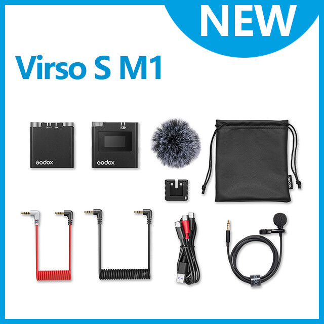 Godox Virso S M1 M2 2.4g Wireless Microphone Record System for Sony Camera DSLR