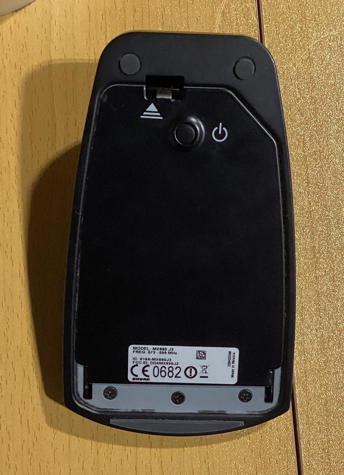 Shure MX690 J3 Wireless Boundary Microphone Transmitter