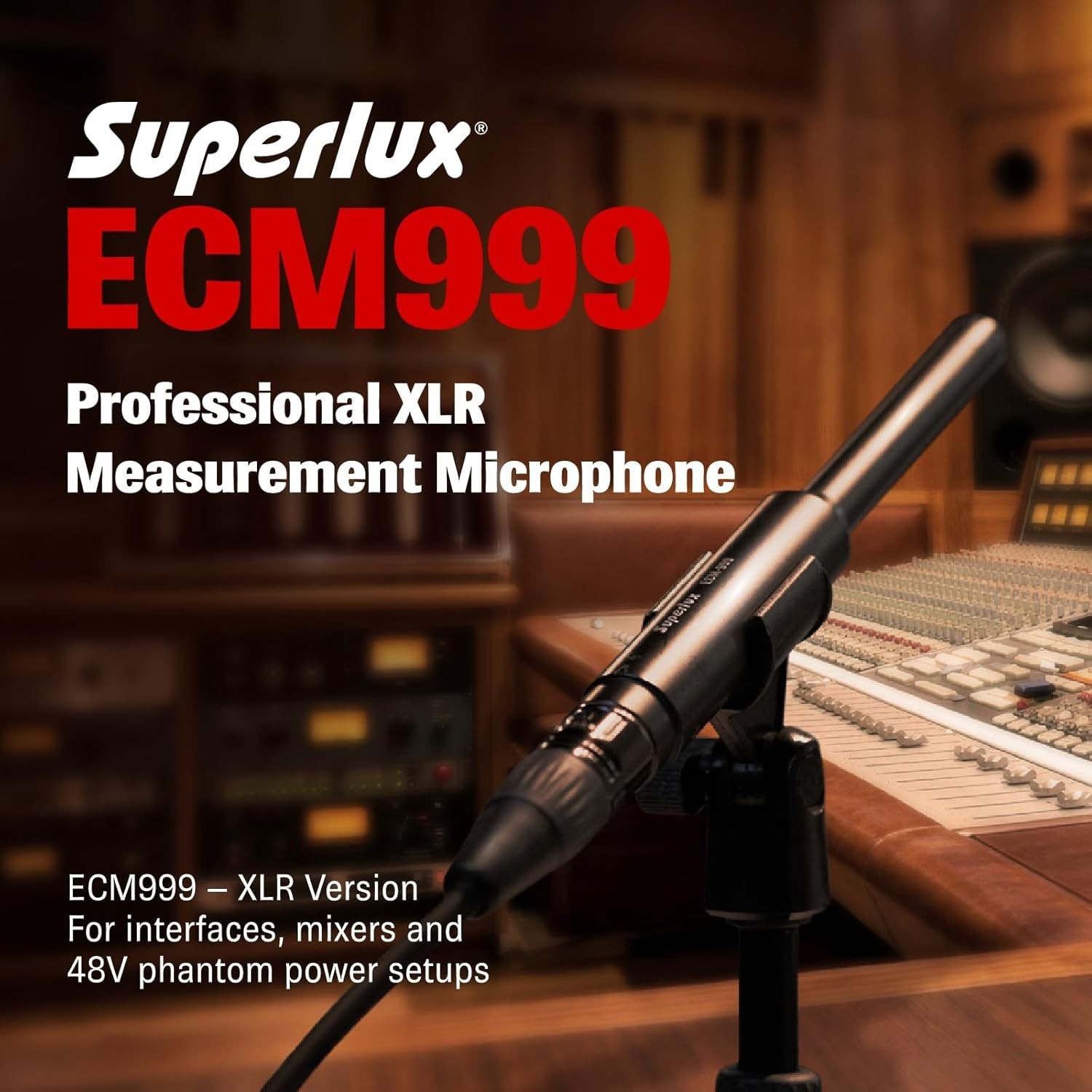 Professional Omnidirectional XLR Mic for Acoustic Testing