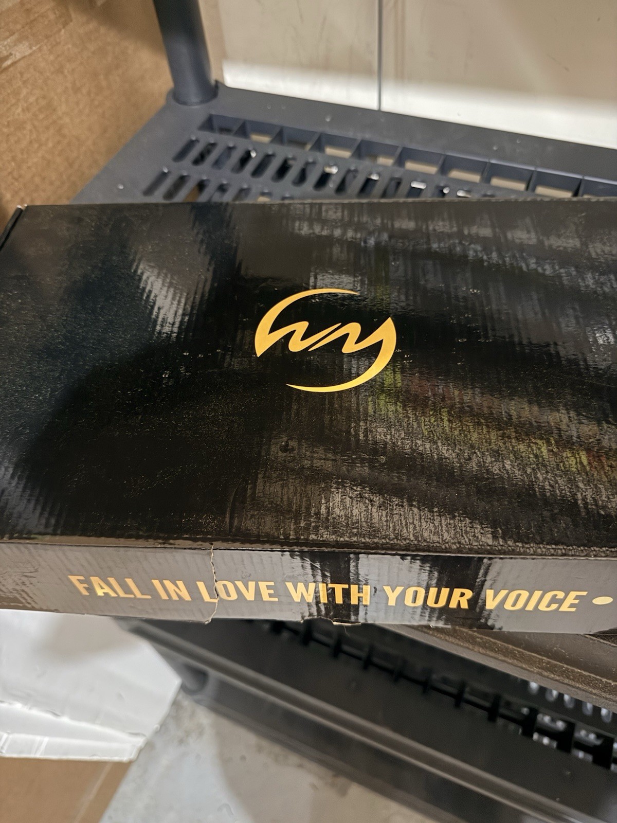ZINGYOU BM-800 Condenser Microphone Wired XLR Mountable Gold Black