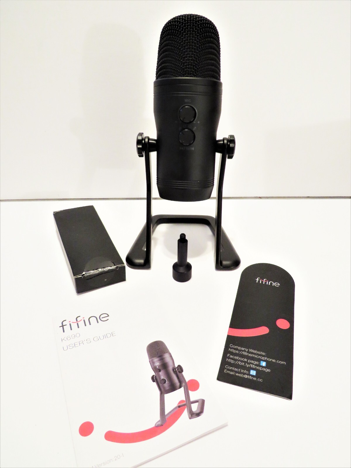 Fifine K690 USB Polar Cardioid Condenser Microphone Podcast/Recording for PC/MAC