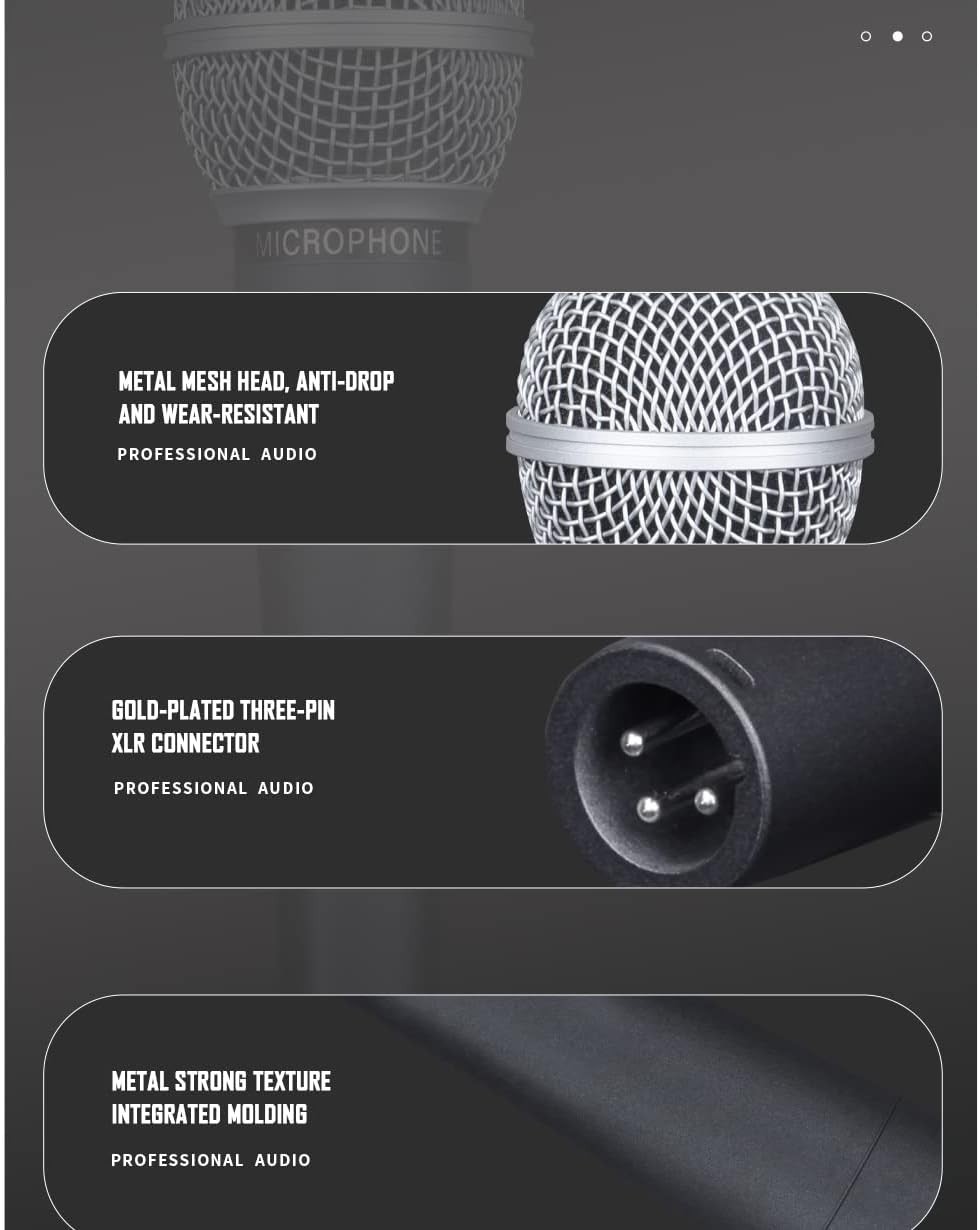Wm58 Classic Style Dynamic Vocal Instrument with Clean Sound, Metal Body Micr…