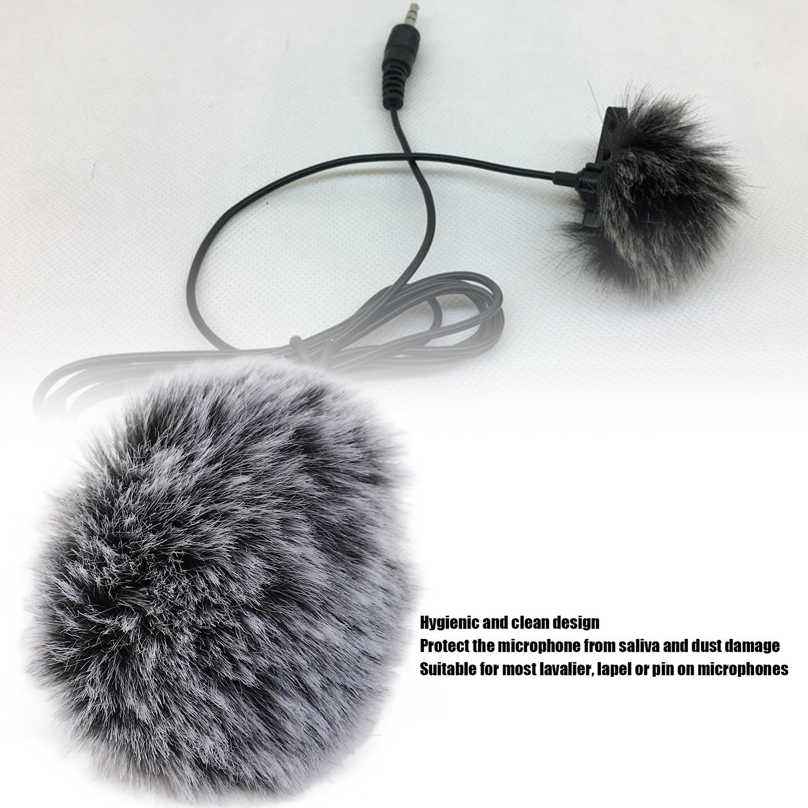 Microphone Furry Windscreen Portable Compact Soft Muff For Clear Sound