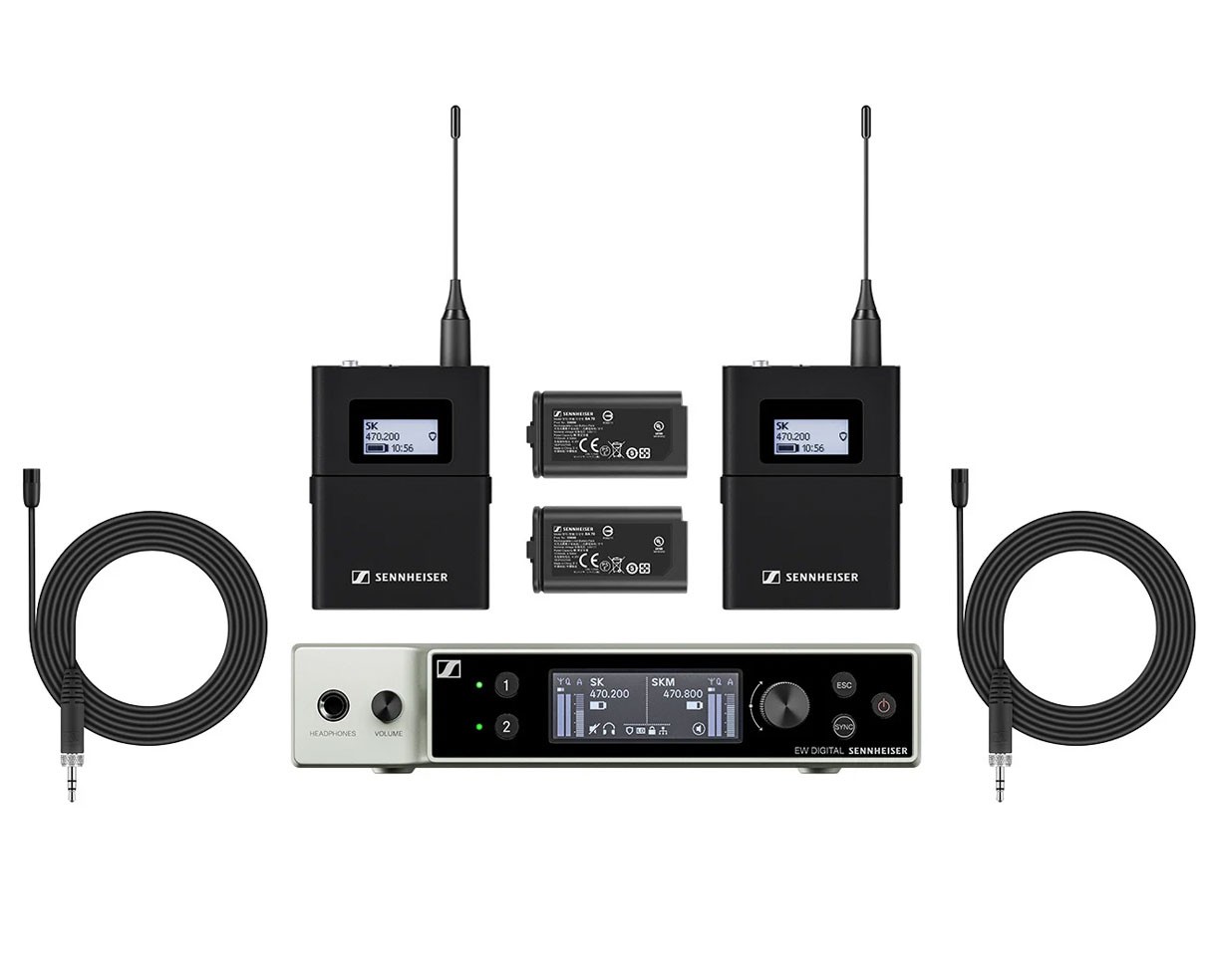 Sennheiser EW-DX MKE2 SET (R1-9) Digital UHF Wireless Lavalier Microphone System