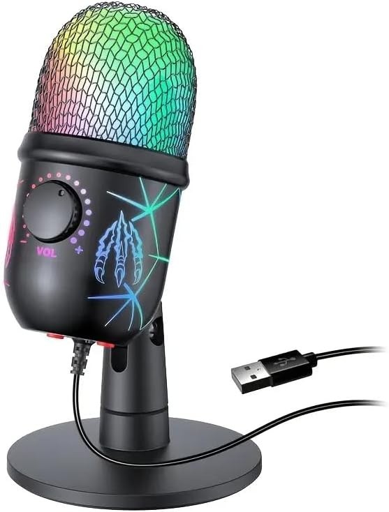 Microfono Condensador De Estudio Profesional Para PC Youtubers Podcast Gaming