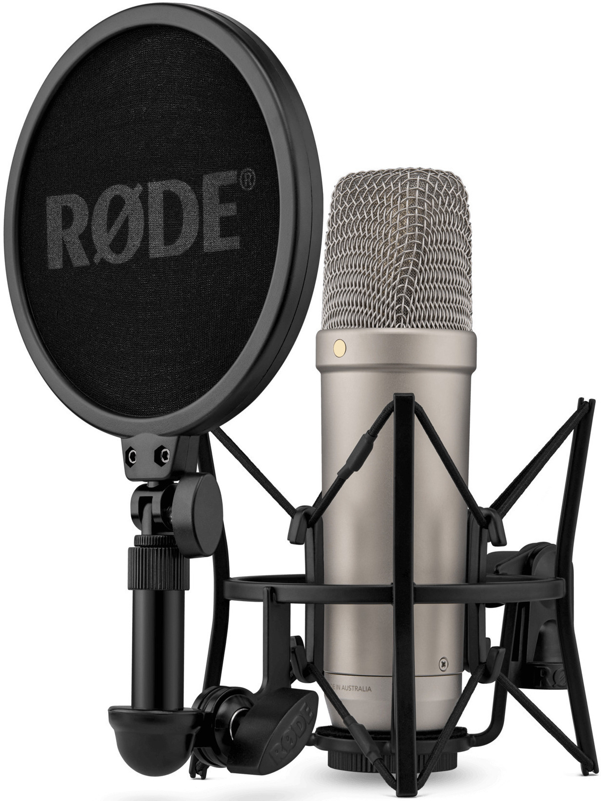 Rode NT1 5th Generation Condenser Microphone, ShockMount, Silver