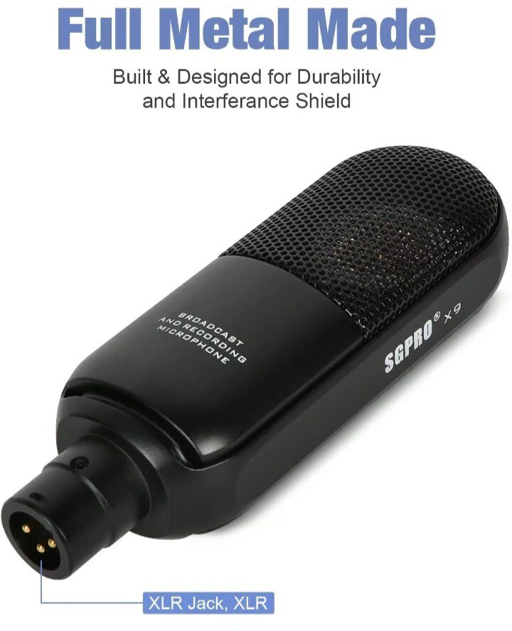 NEW! Open Box SGPRO Condenser Microphone X7 Medium Diaphragm Mic Studio Quality!