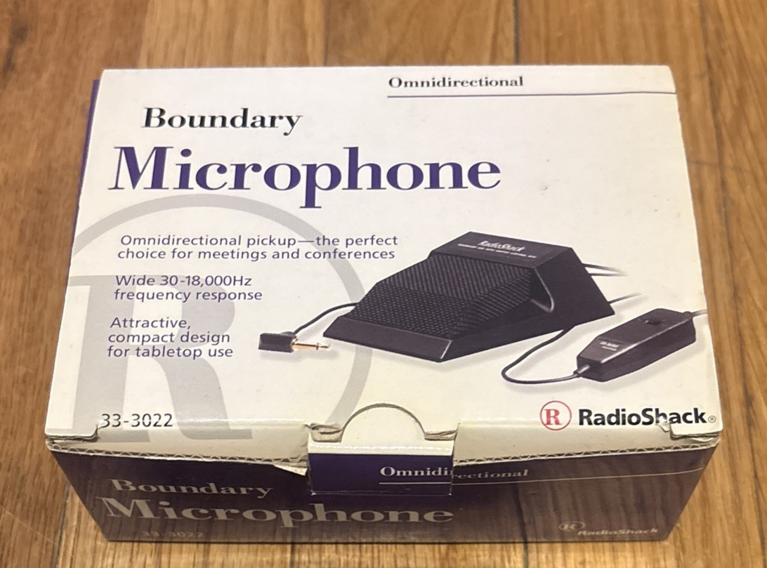 Optimus Radio Shack Omnidirectional Boundary Microphone 33-3022 *NEW
