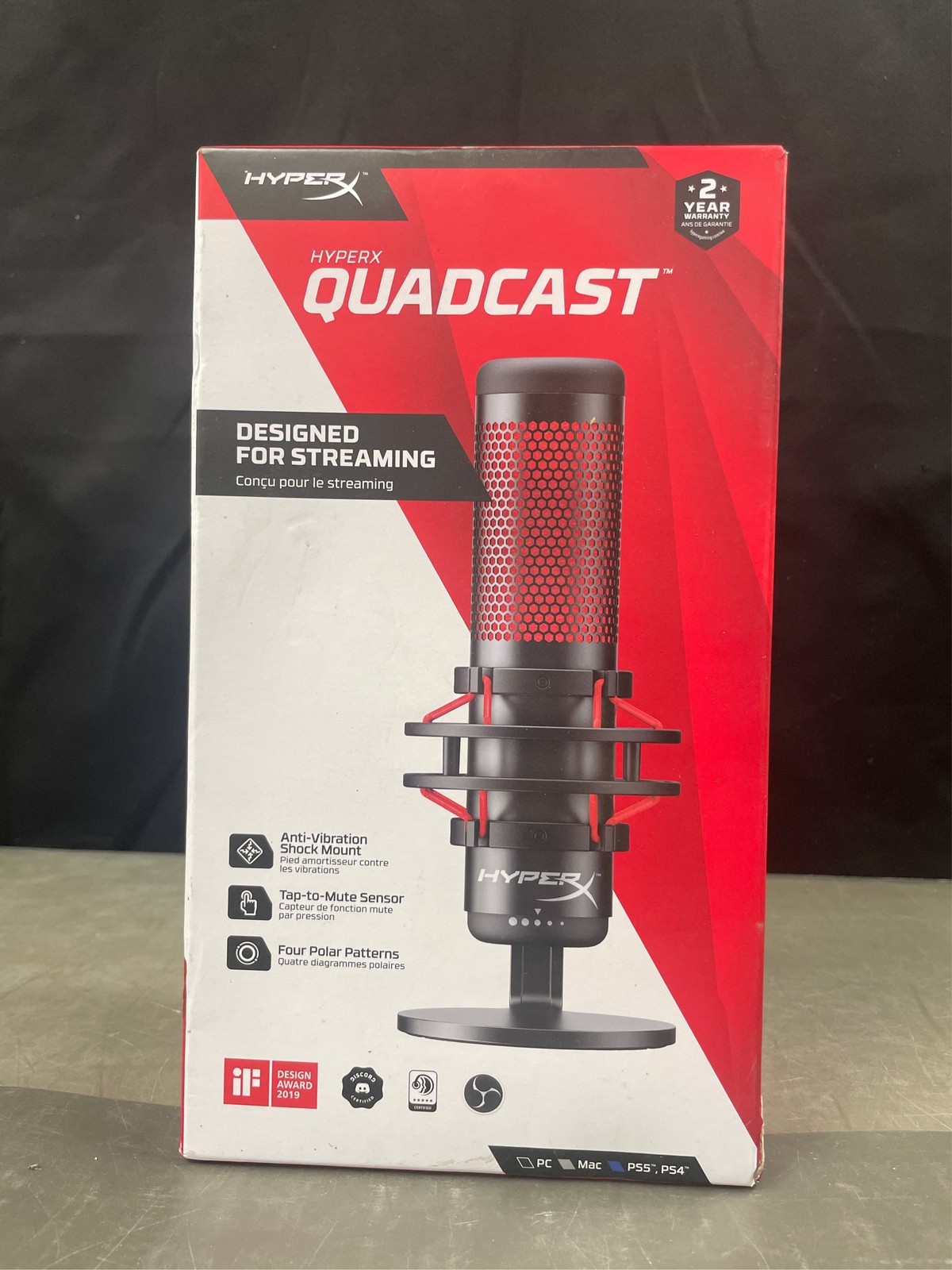 HyperX QuadCast – USB Condenser Gaming Microphone