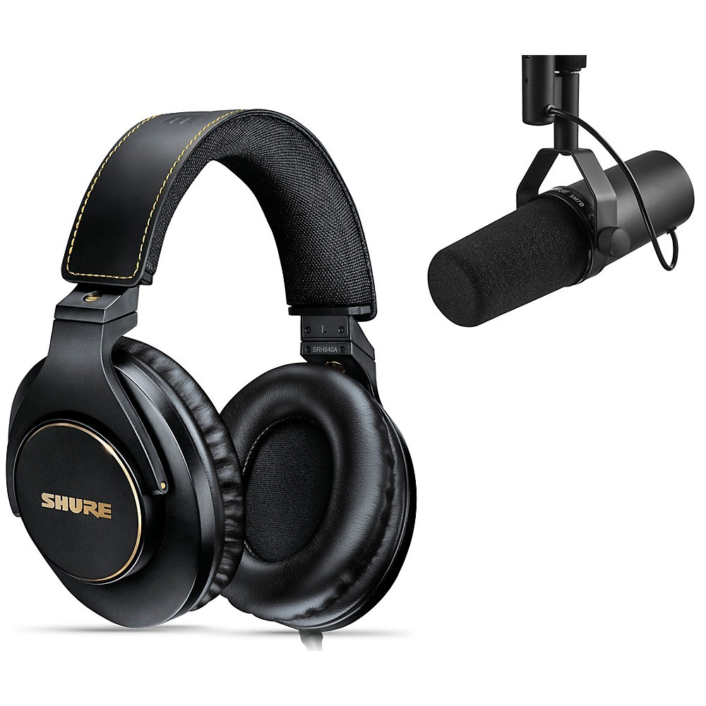 Shure Recording Bundle wSM7B MicrophoneSRH840A Studio Headphones
