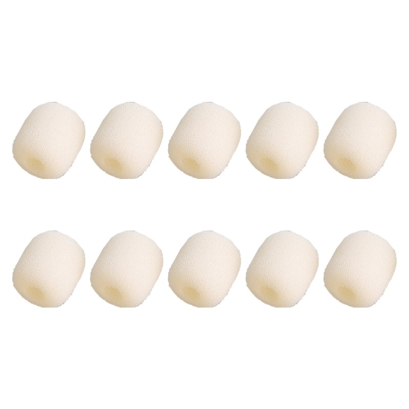 10Pcs Lapel Microphone Foam Covers for K9 Wireless Lavalier Microphone