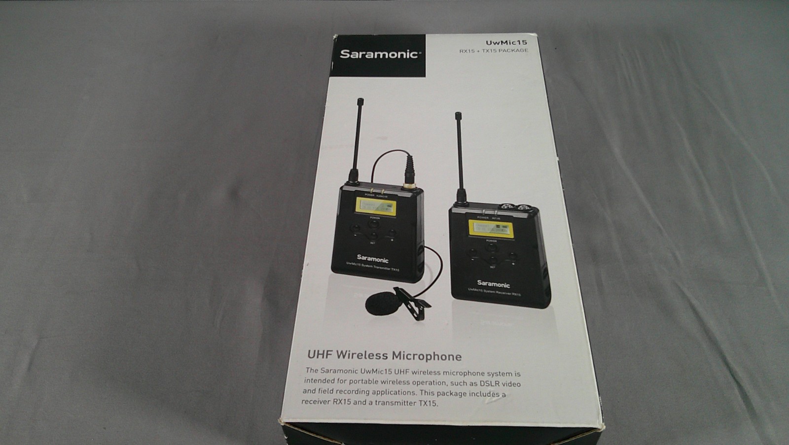 Saramonic UwMic15 UHF Wireless Lavalier Microphone System **NEW OPEN BOX**