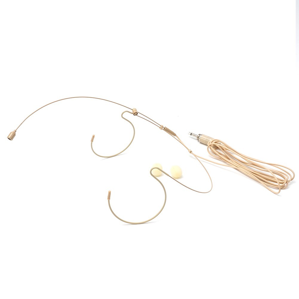 For For-Wireless Double Earhook Headset Mic Headworn Microphone