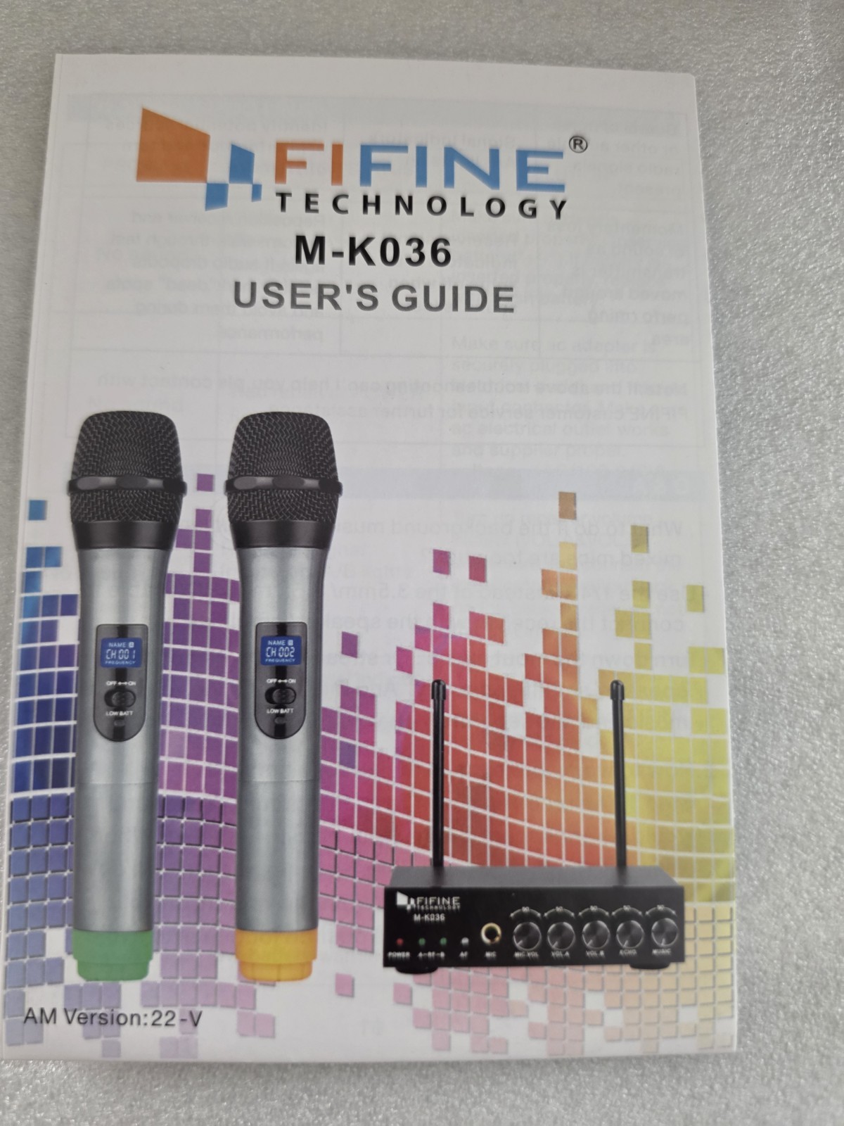 FIFINE K036 Dual Wireless Condenser Microphone System – Black/Silver