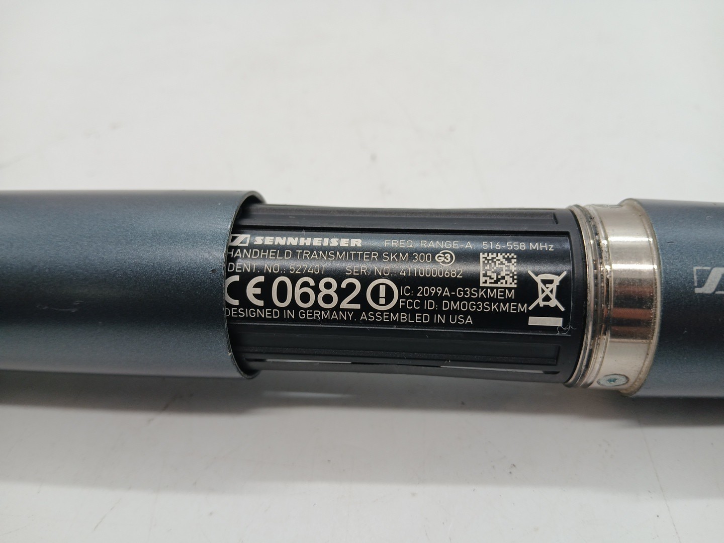 Sennheiser EW 300 G3 SKM300 W/ MME865 Head Transmitter A-Band 516-558MHz