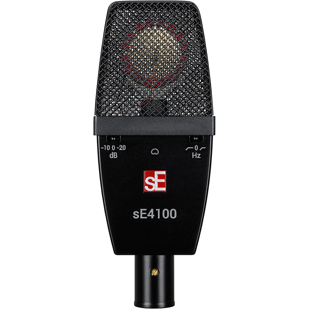 sE Electronics 4100 Large Diaphragm Cardioid Condenser Microphone w/Mount,Case
