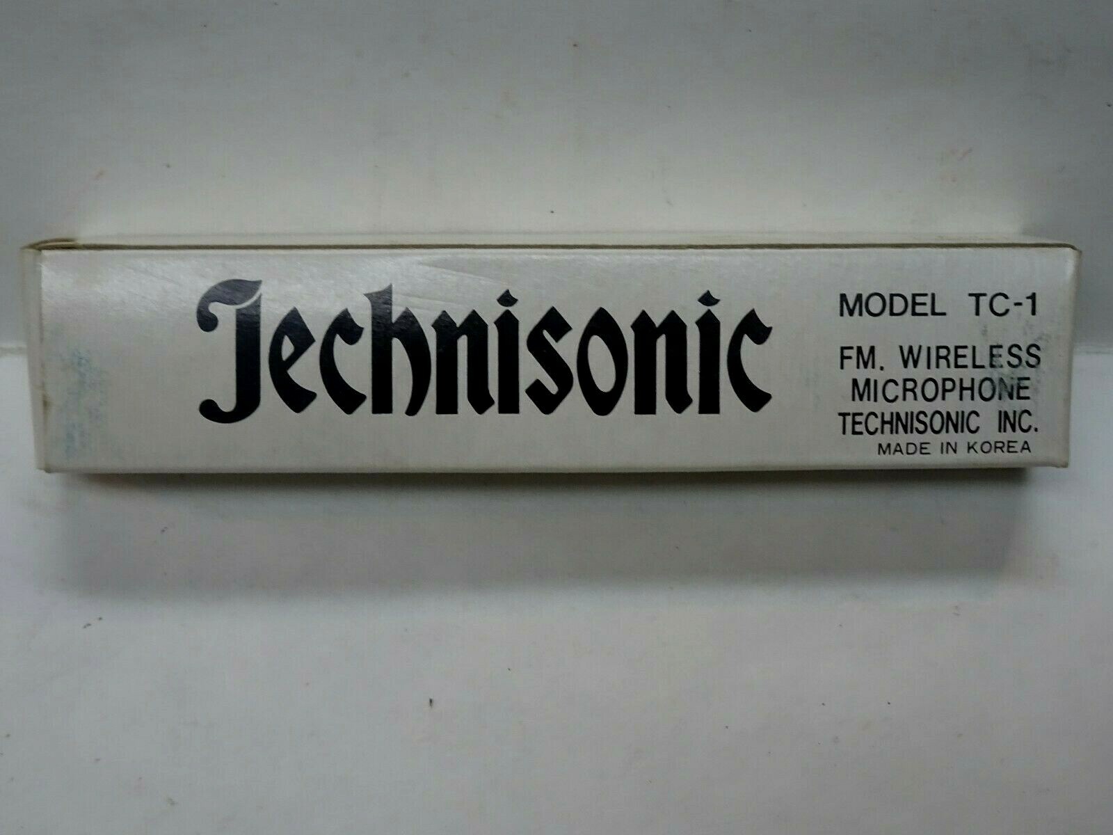 Vintage Used Technisonic Model TC-1 FM Wireless Microphone w/Box Made in Korea