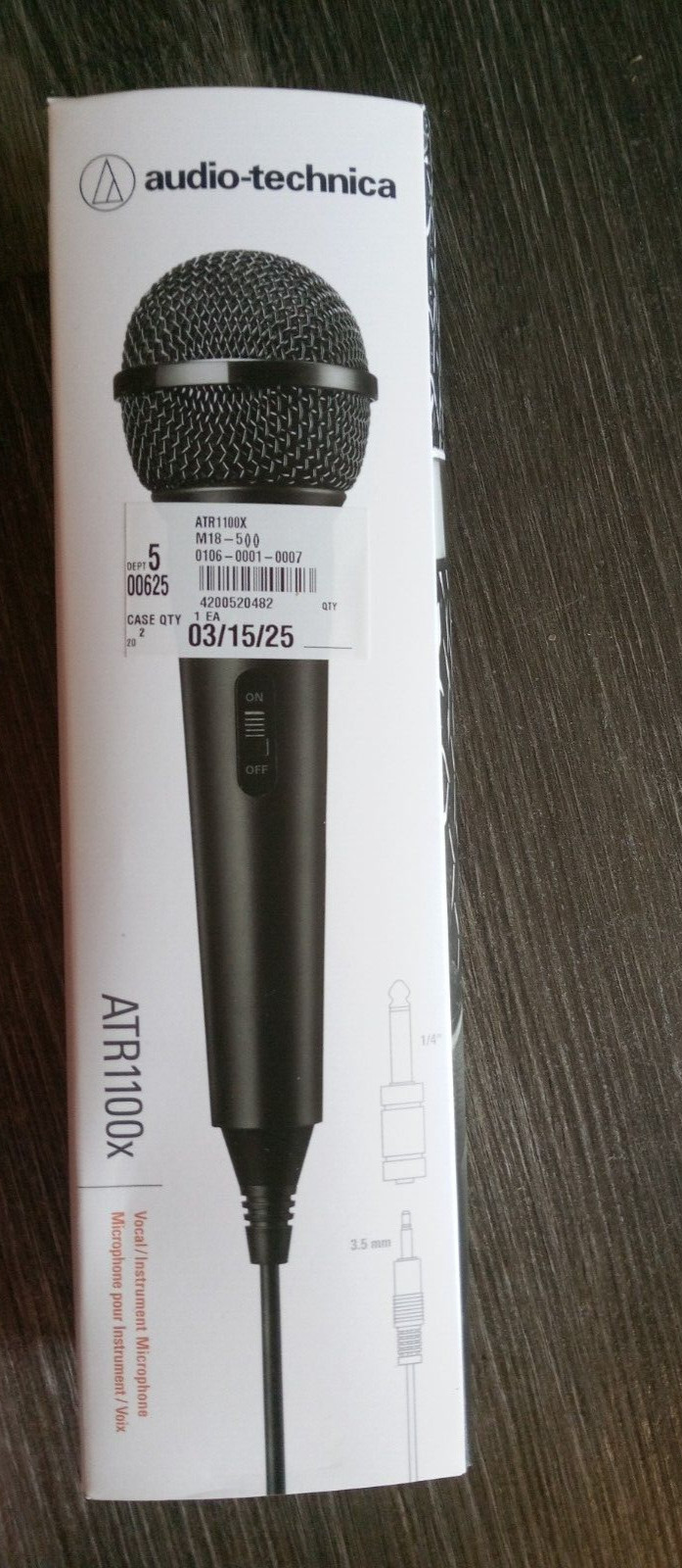 Audio-Technica Consumer AUATR1100X Unidirectional Handheld Dynamic Mic